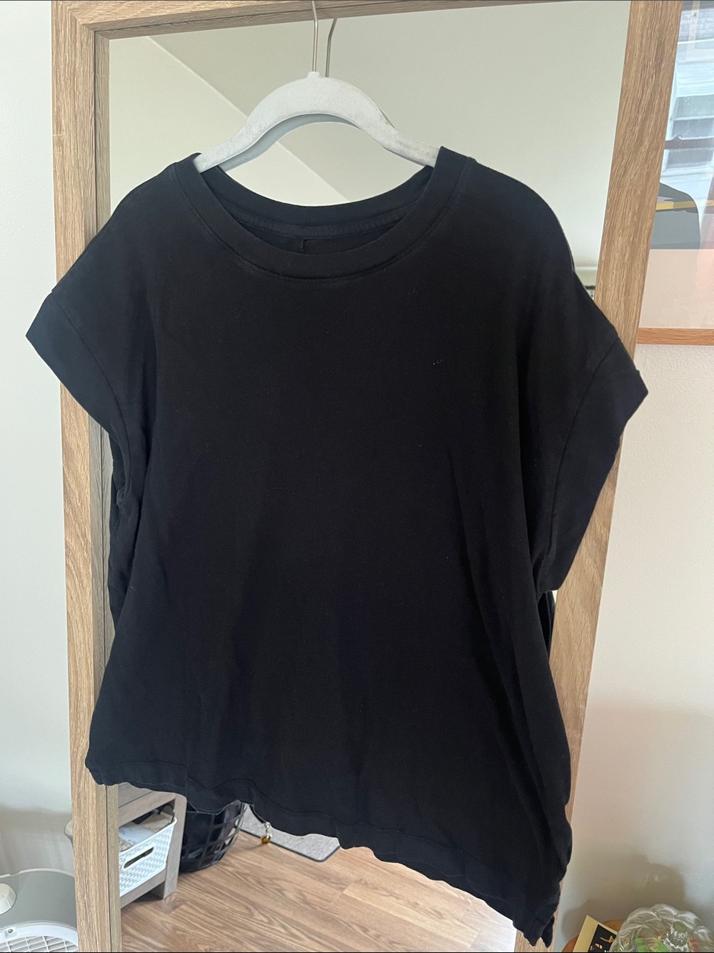 a new day Black Relaxed Boxy Short Sleeve Tee